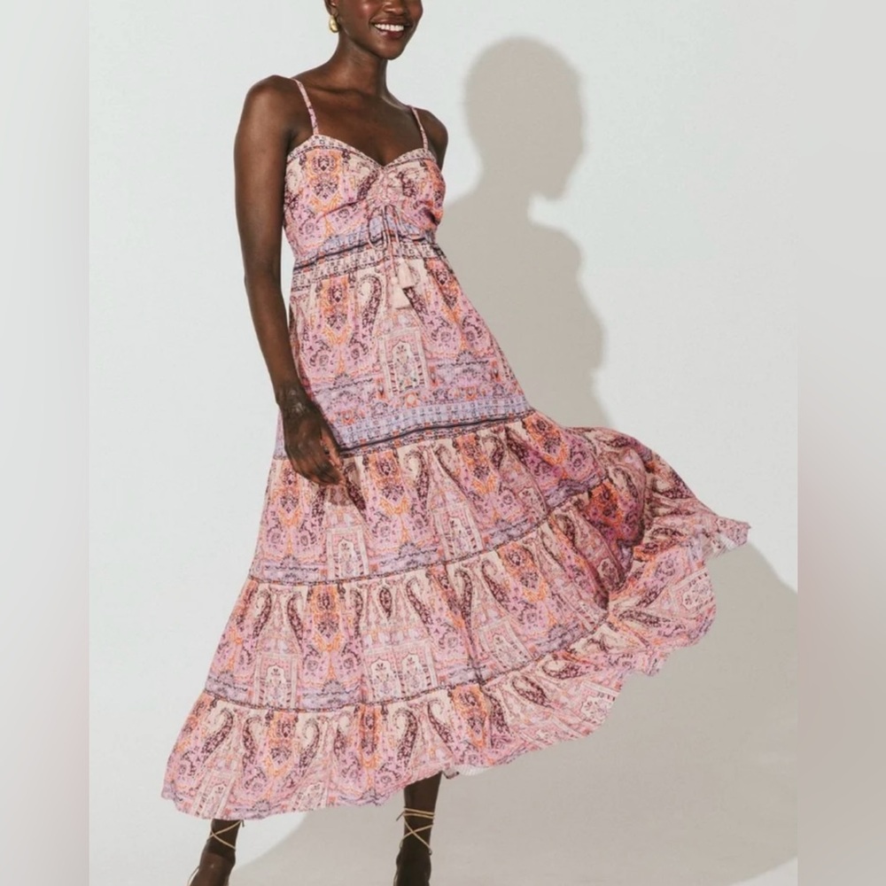Cleobella Loraine Midi Dress in Mahal Print XS